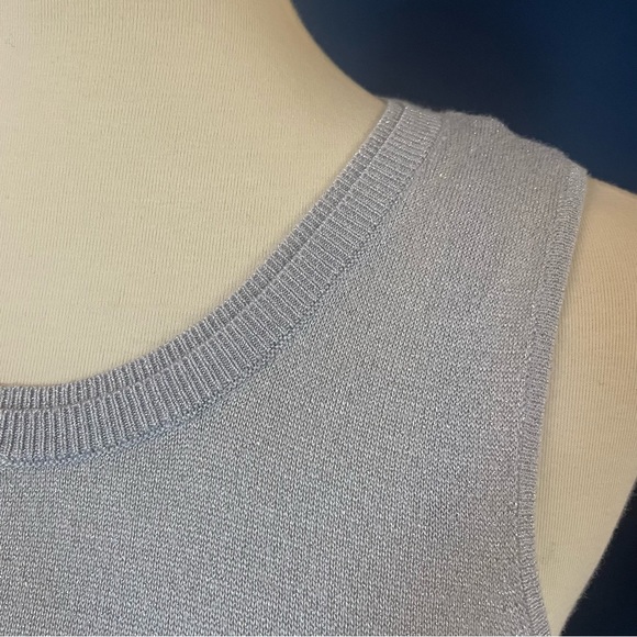 Peck & Peck silver sleeveless top - Picture 3 of 8